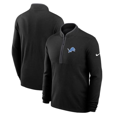 Detroit Lions Nike Primetime Victory Dri-FIT Half-Zip Pullover - Black